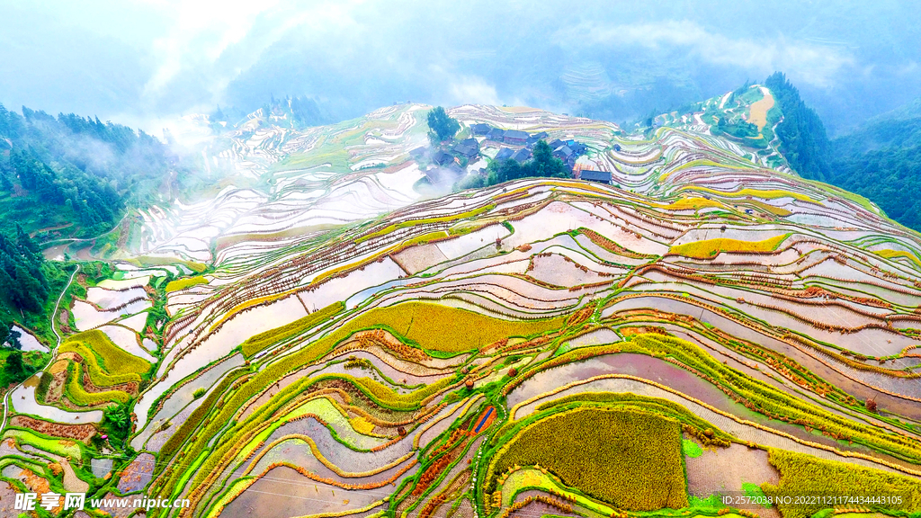 从江加榜梯田风光