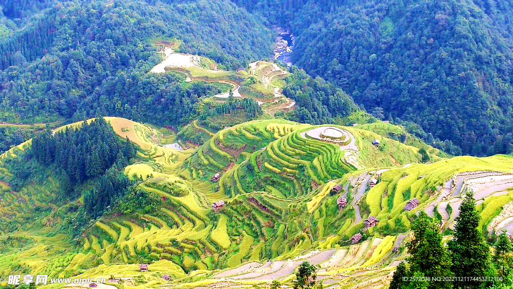 从江加榜梯田风光