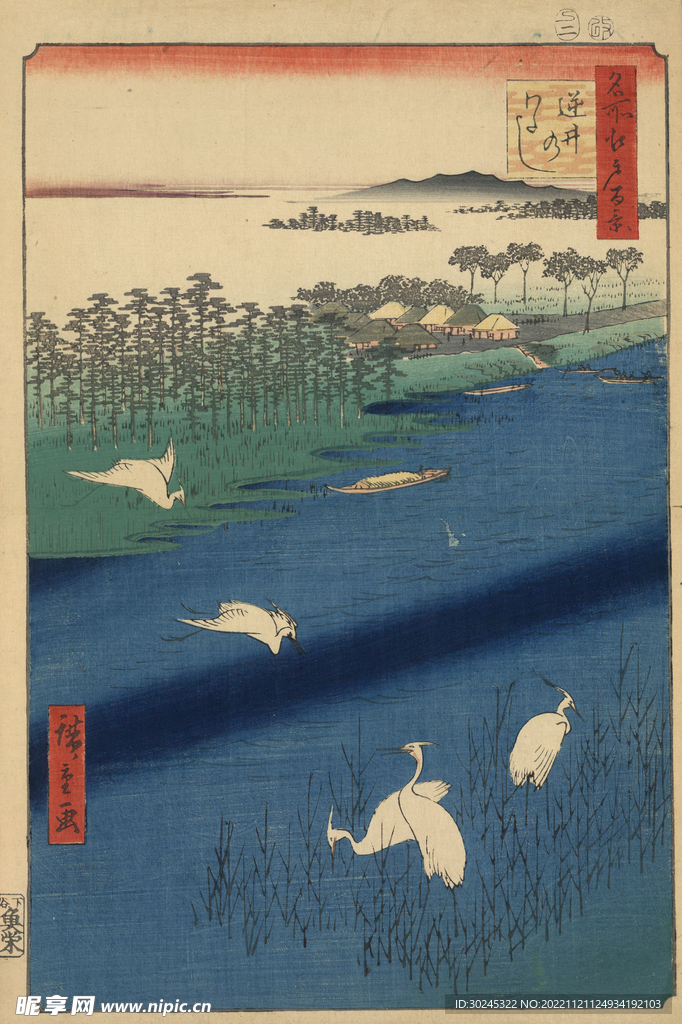 歌川广重浮世绘