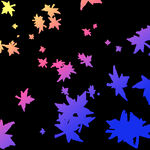 漂浮元素渐变枫叶