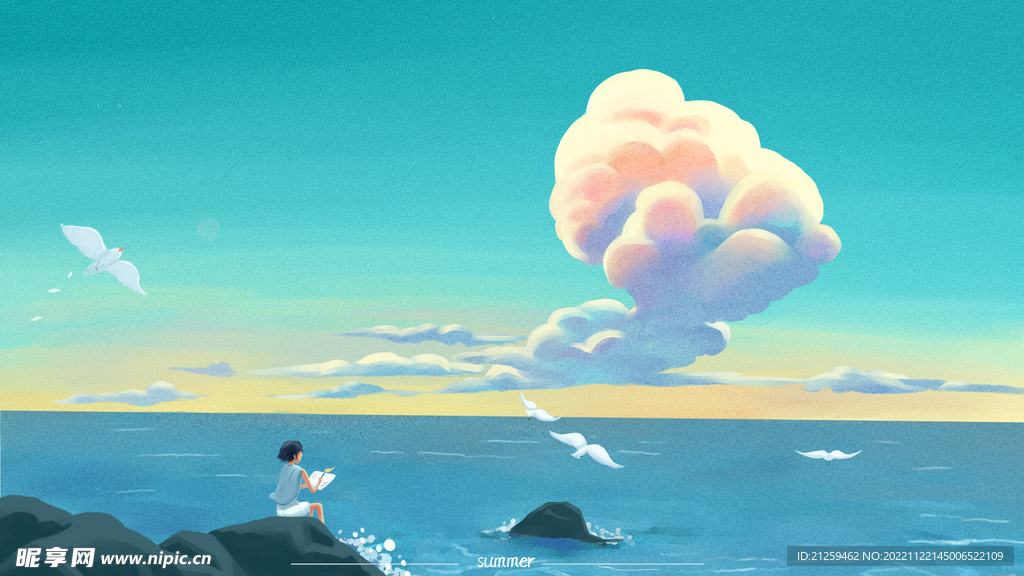 小清新简约创意海报