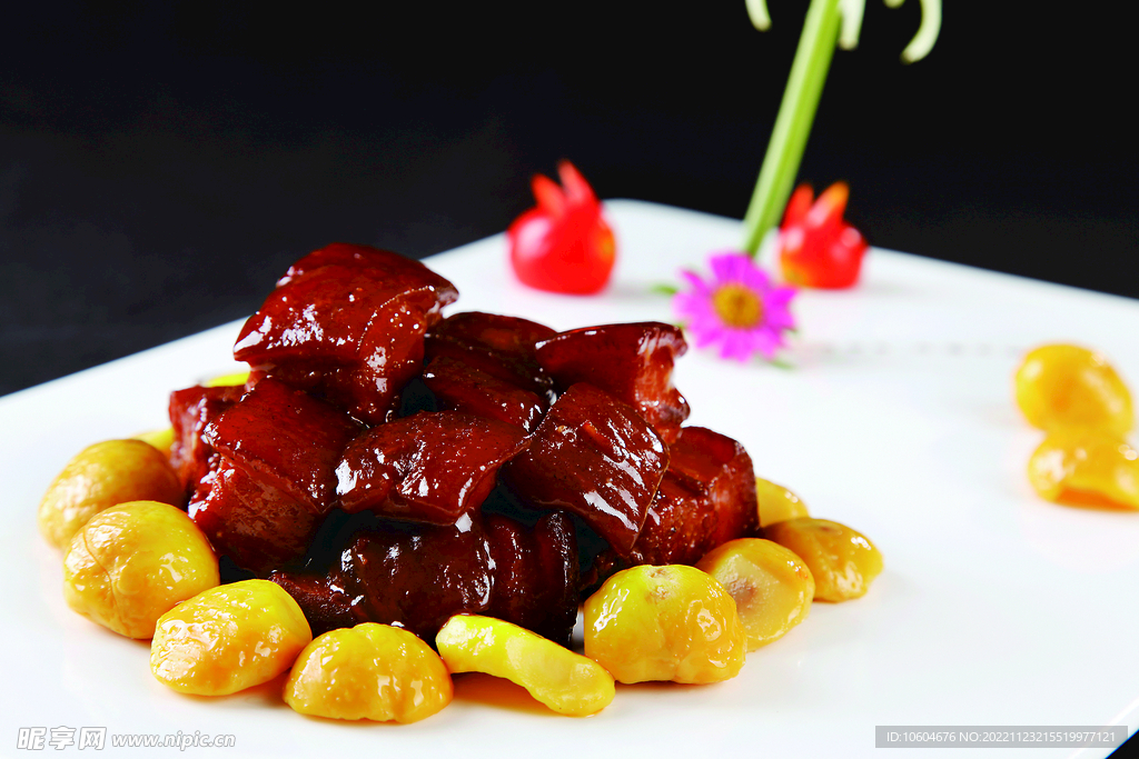板栗红烧肉