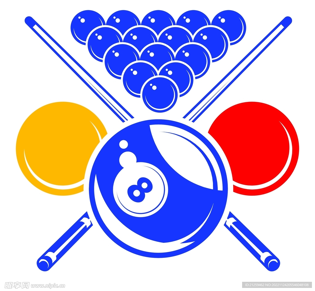 台球桌球俱乐部logo