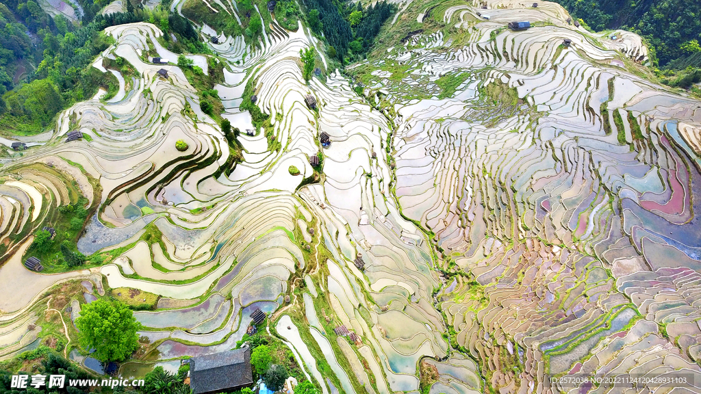 从江加榜梯田风光