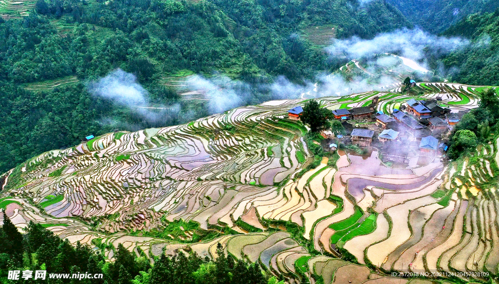 从江加榜梯田风光