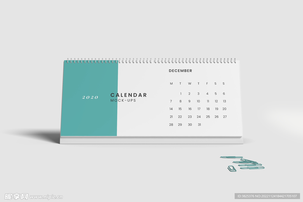 桌面台历样机模板