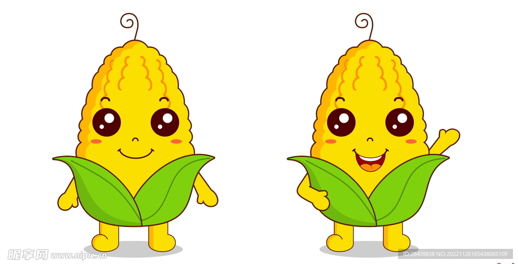 卡通玉米