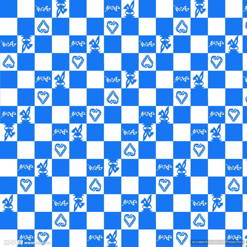 锯齿兔子方格