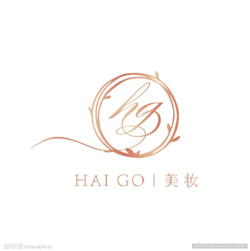 logo美妆标志中英文组合