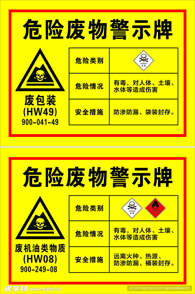 危险废物警示牌
