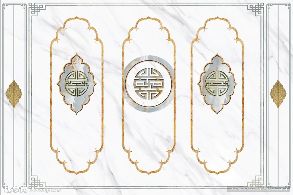 水墨山水简约花鸟背景客厅装饰画