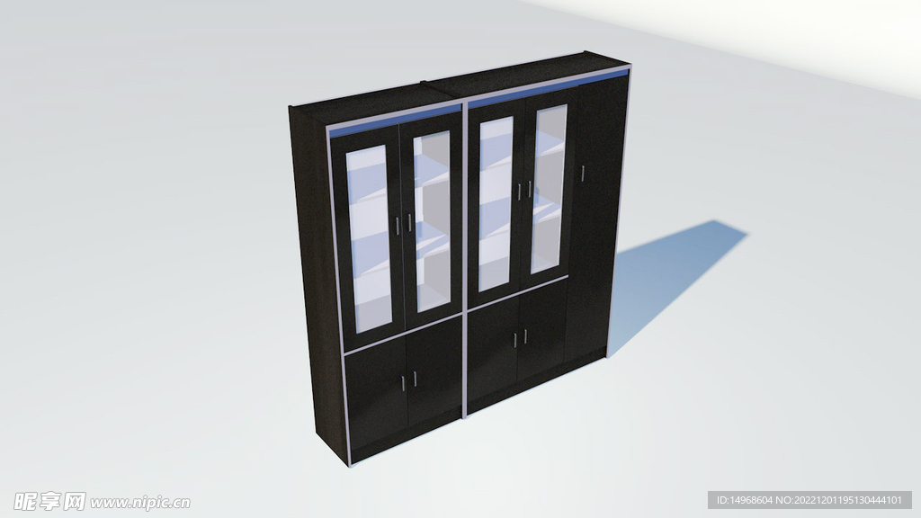 黑白简约办公文件柜