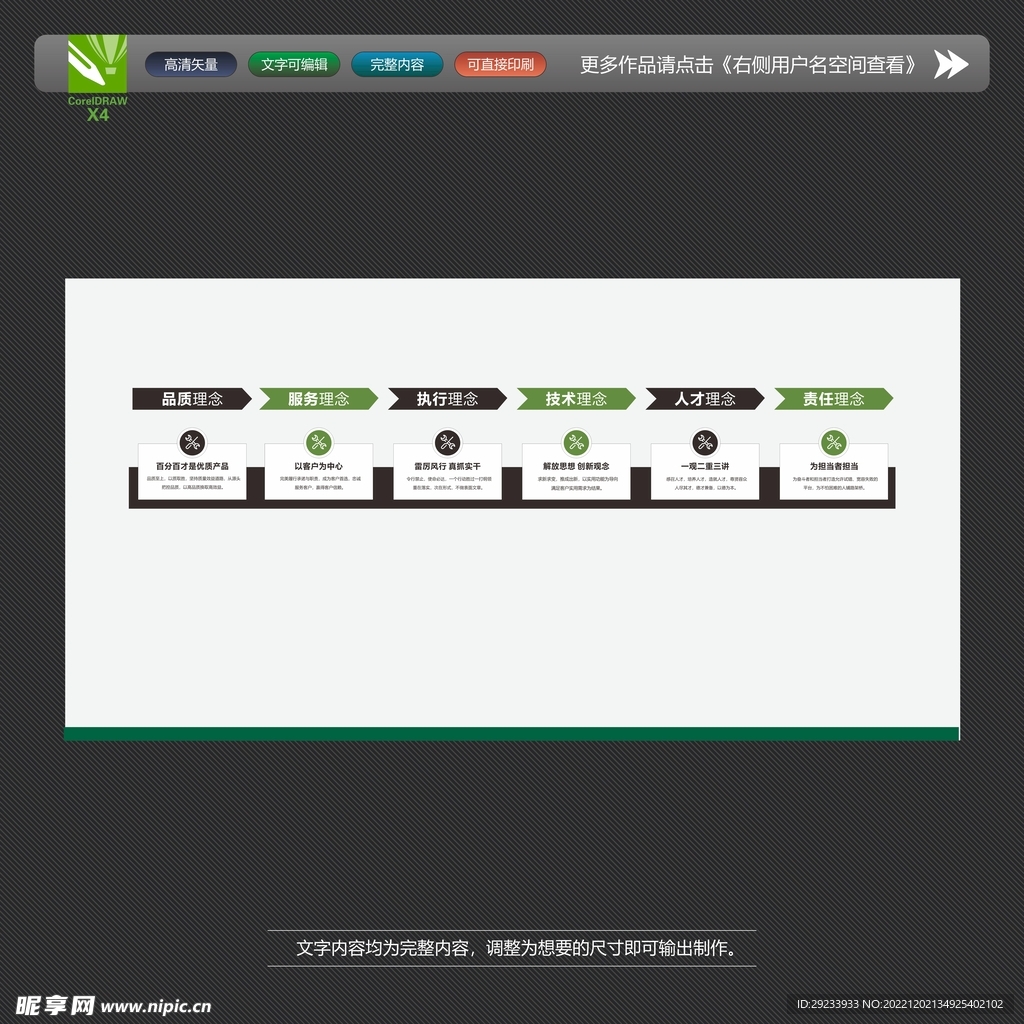 企业理念 企业文化墙