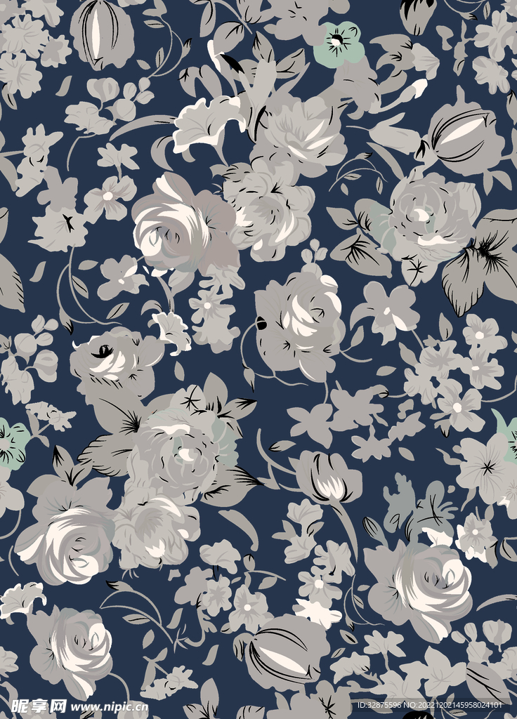 热带花 碎花 大牌