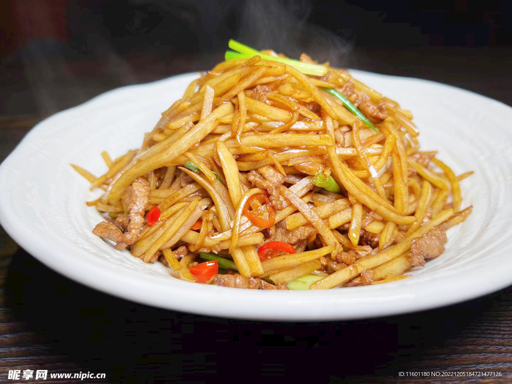 土豆丝炒肉
