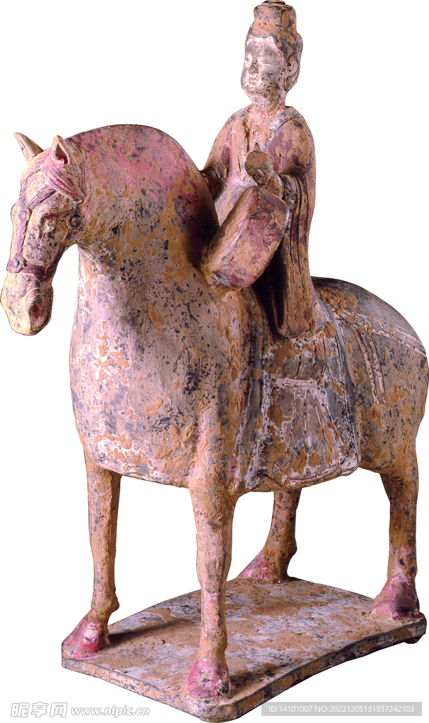 北魏骑马女鼓手