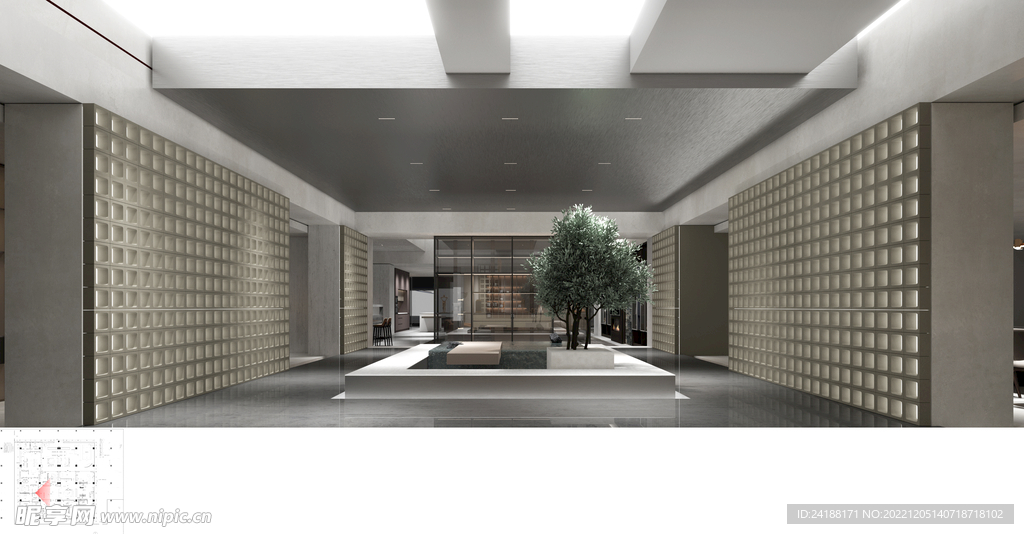 展厅 装潢效果图 3D建模  