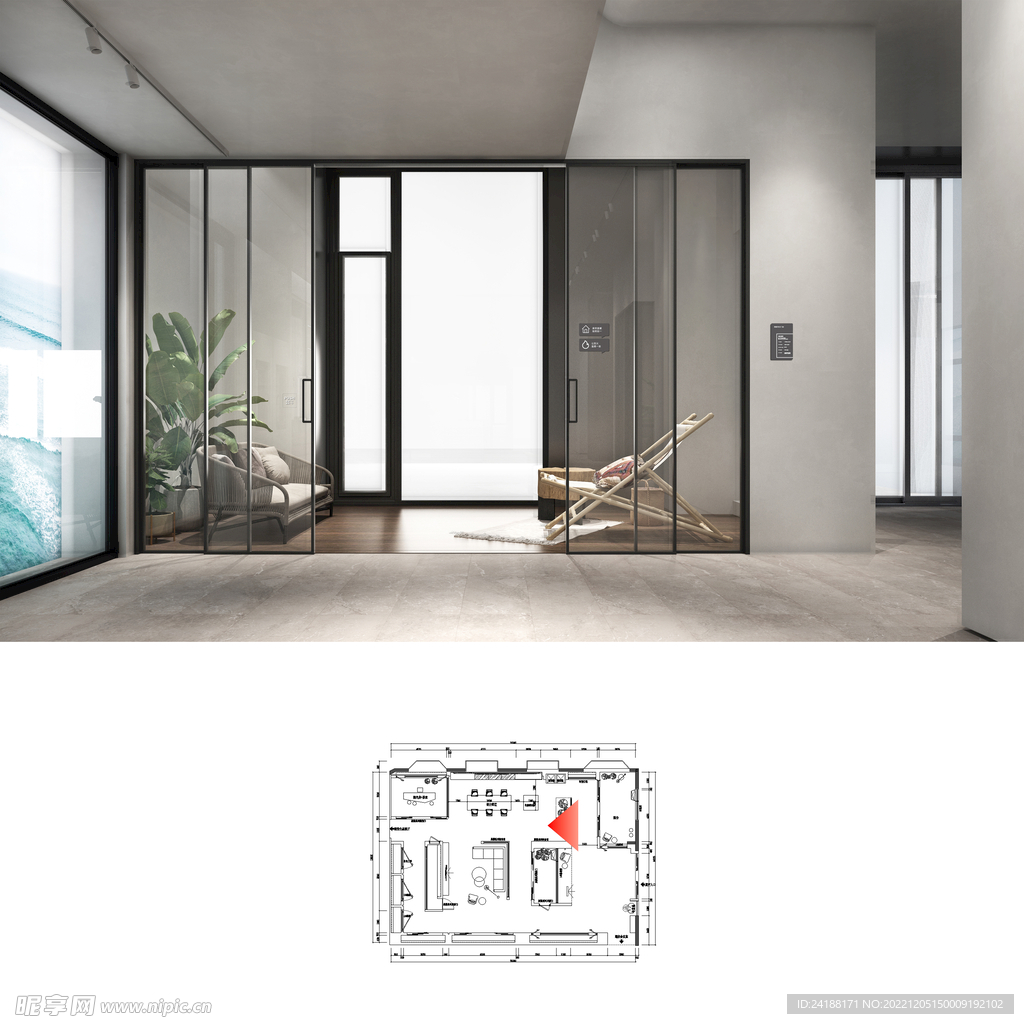 无主灯 展厅效果图   全屋定