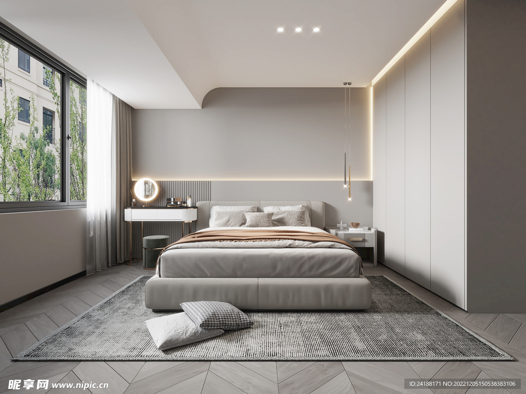 无主灯 家装效果图  装潢效果