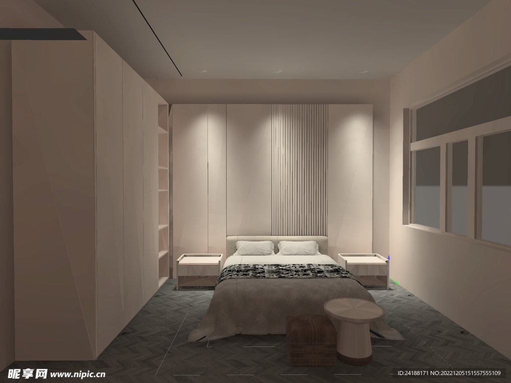 灯光模拟 无主灯出光效果   