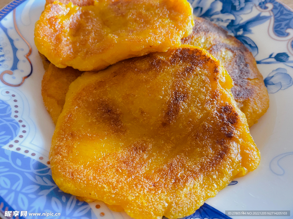 小吃南瓜饼
