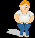 肥胖激励卡通图