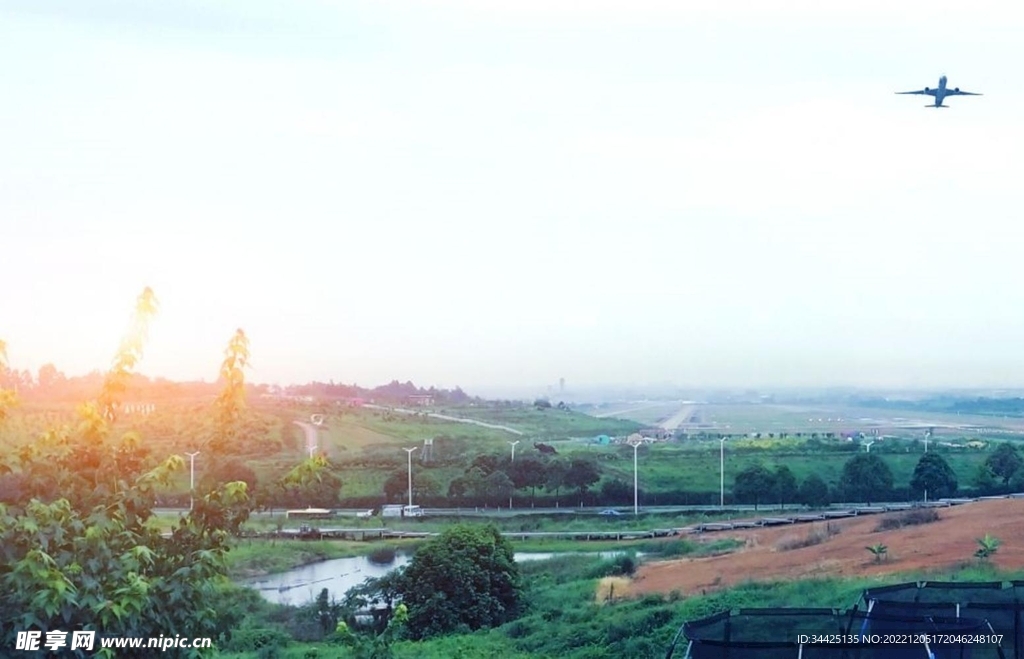 机场附近的风景