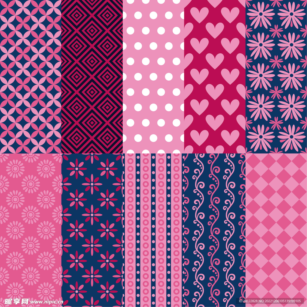 花背景 布艺 花朵 底纹 花边