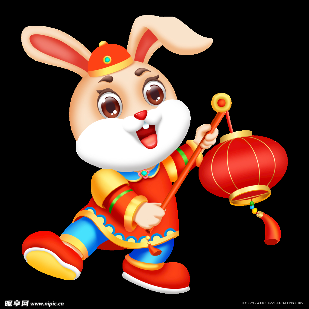 新年兔子灯笼