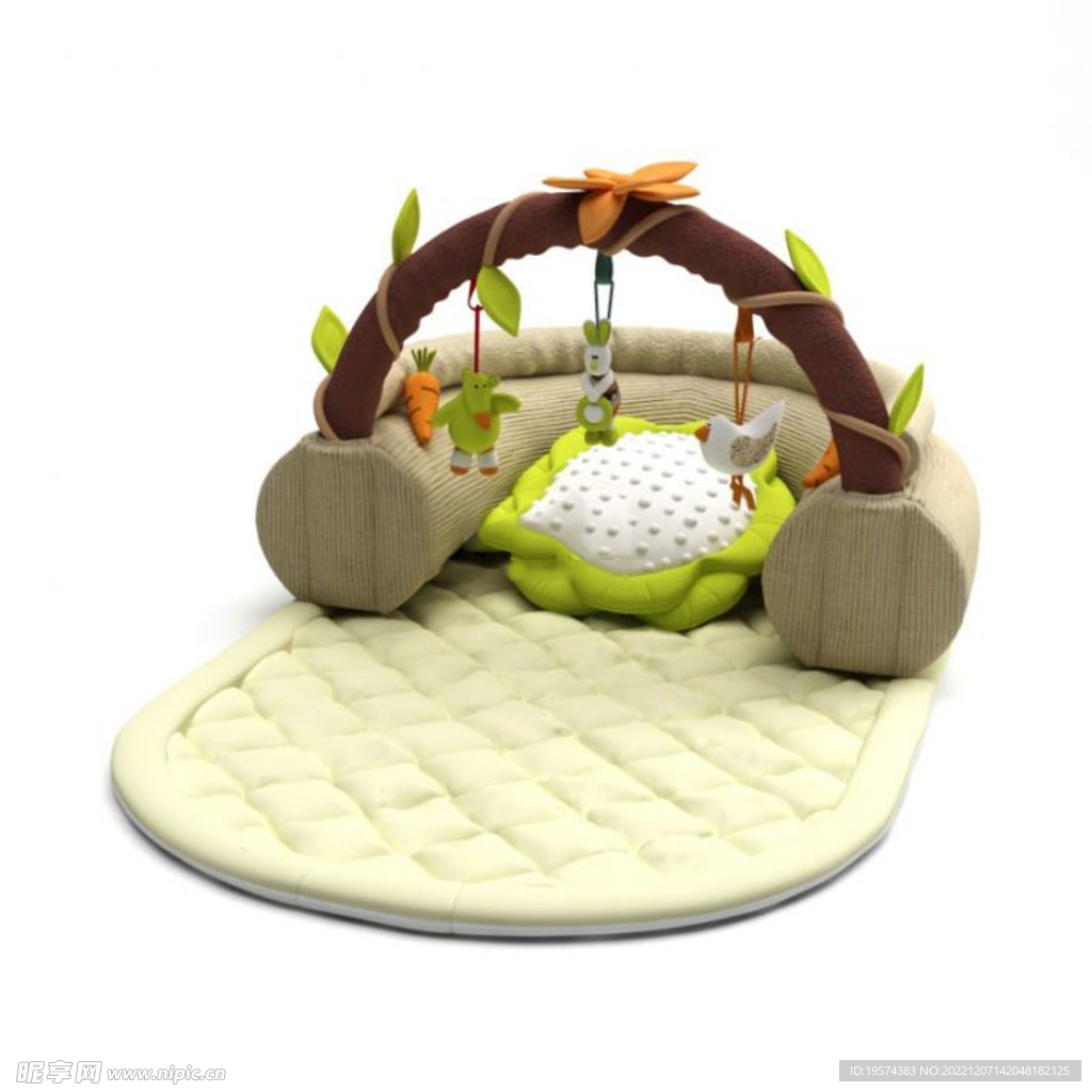 C4D模型婴儿床