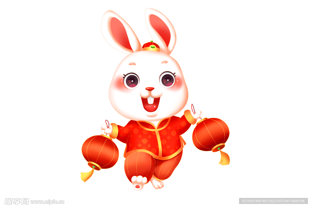 2023兔年卡通兔子