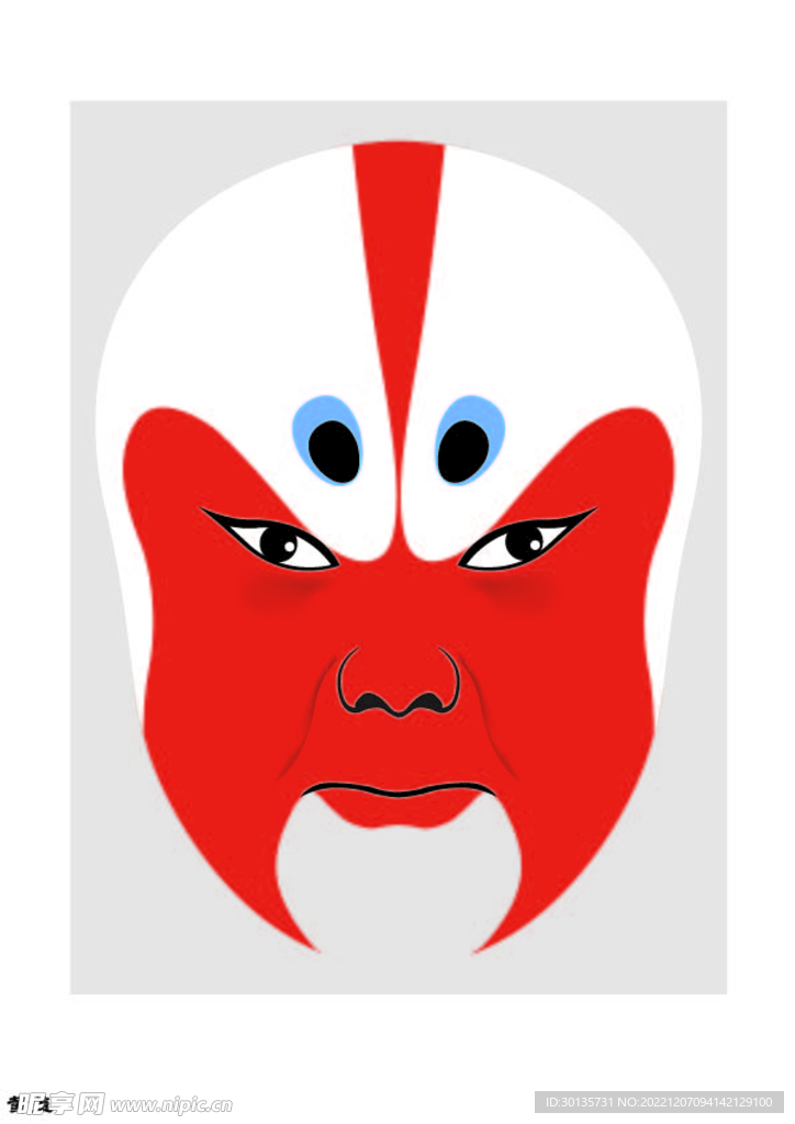 黄盖 脸谱 京剧