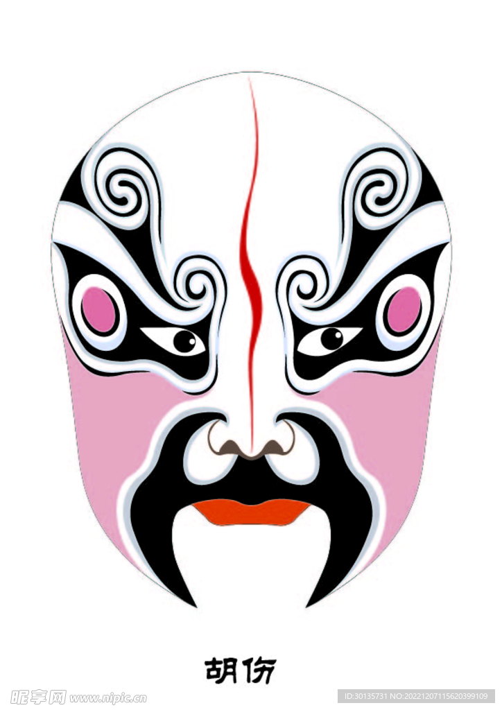 胡伤 脸谱 京剧