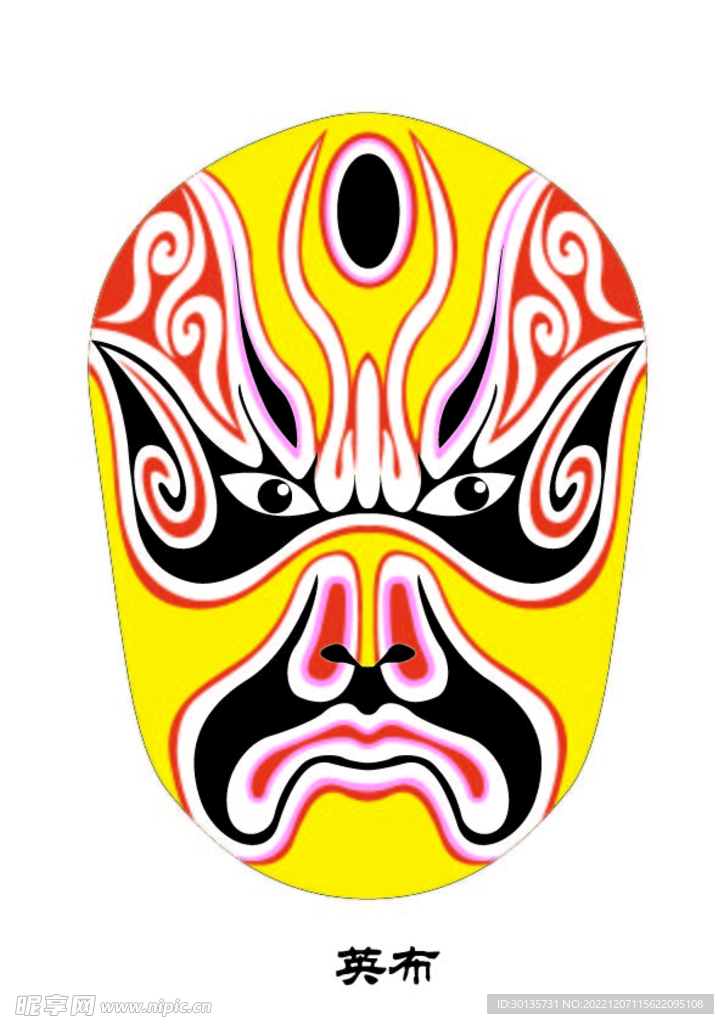 英布 脸谱 京剧