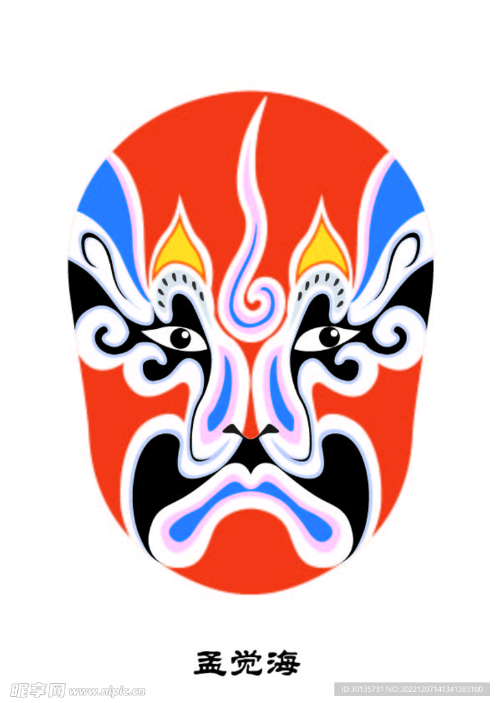 孟觉海 脸谱 京剧