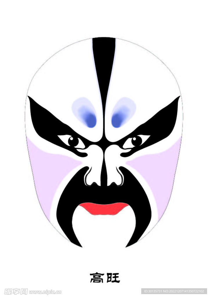 高旺 脸谱 京剧