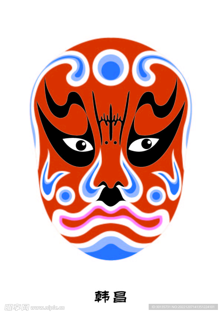 韩昌 脸谱 京剧