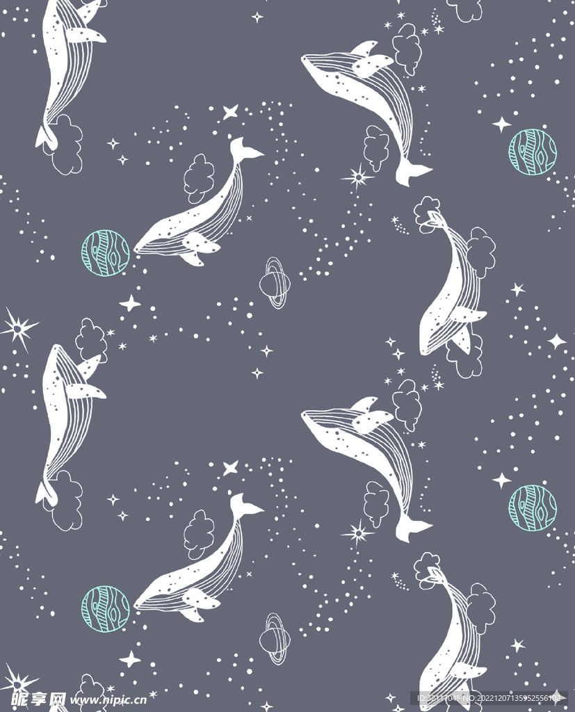 数码印花 海豚图片