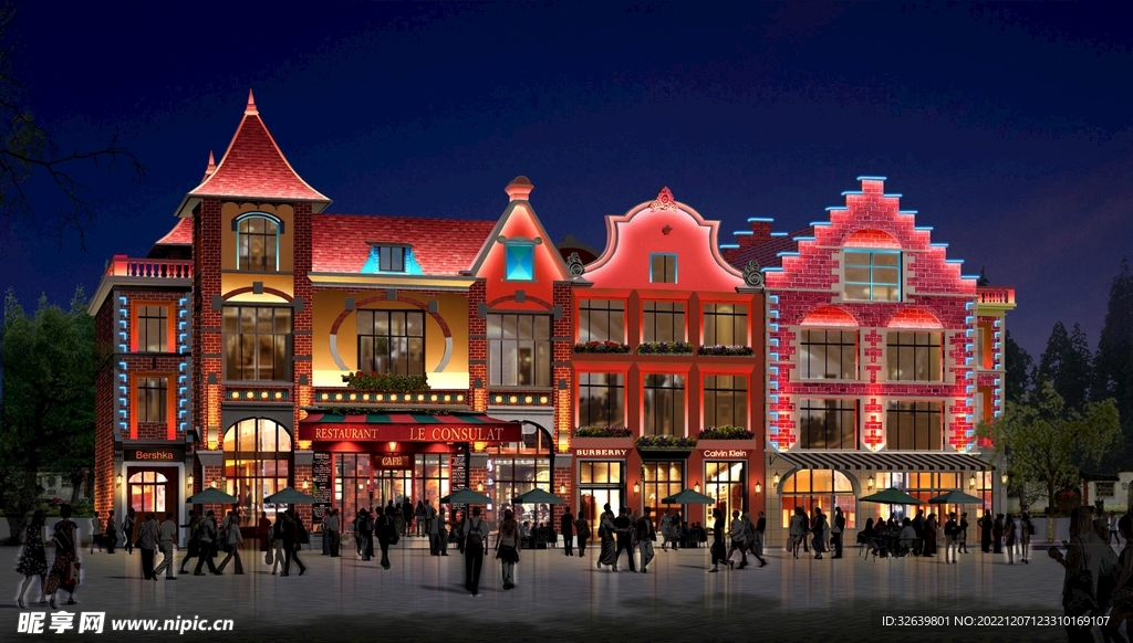 欧式商场效果图