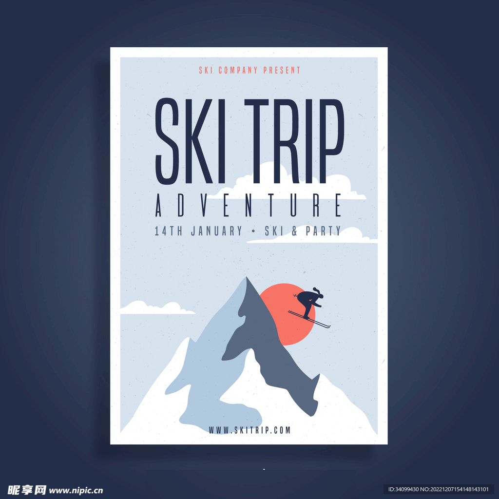 滑雪海报