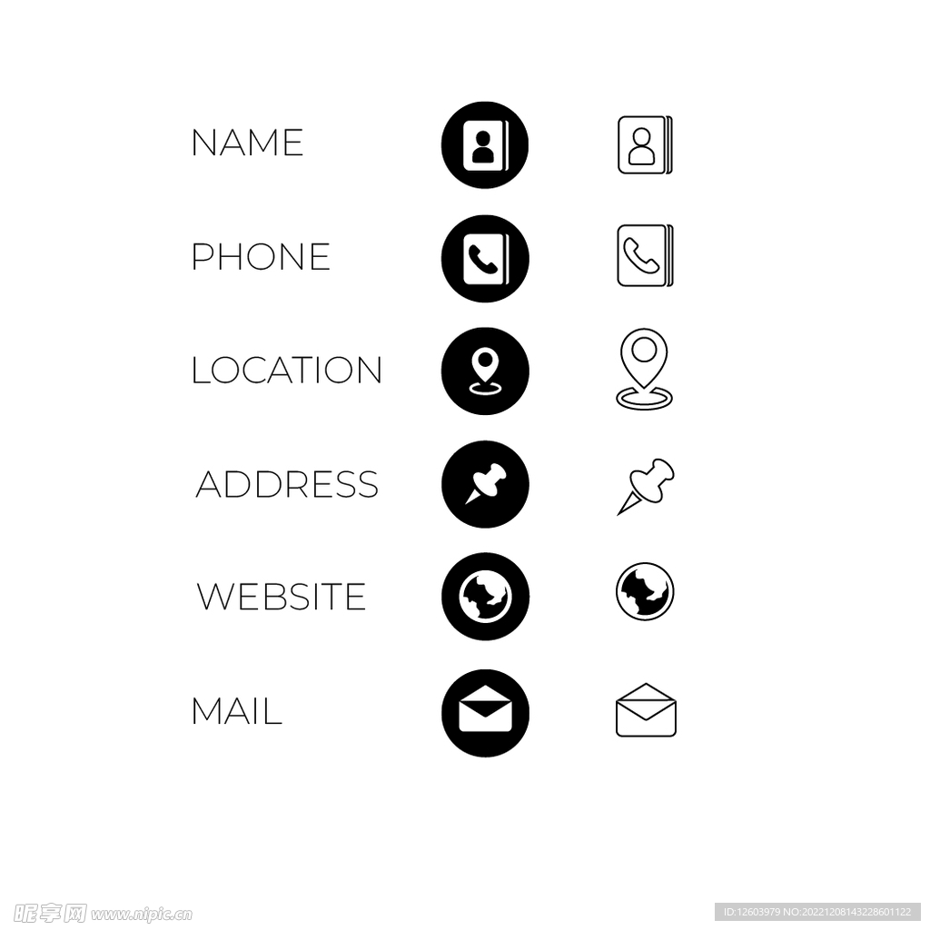 图标联系方式图标icon