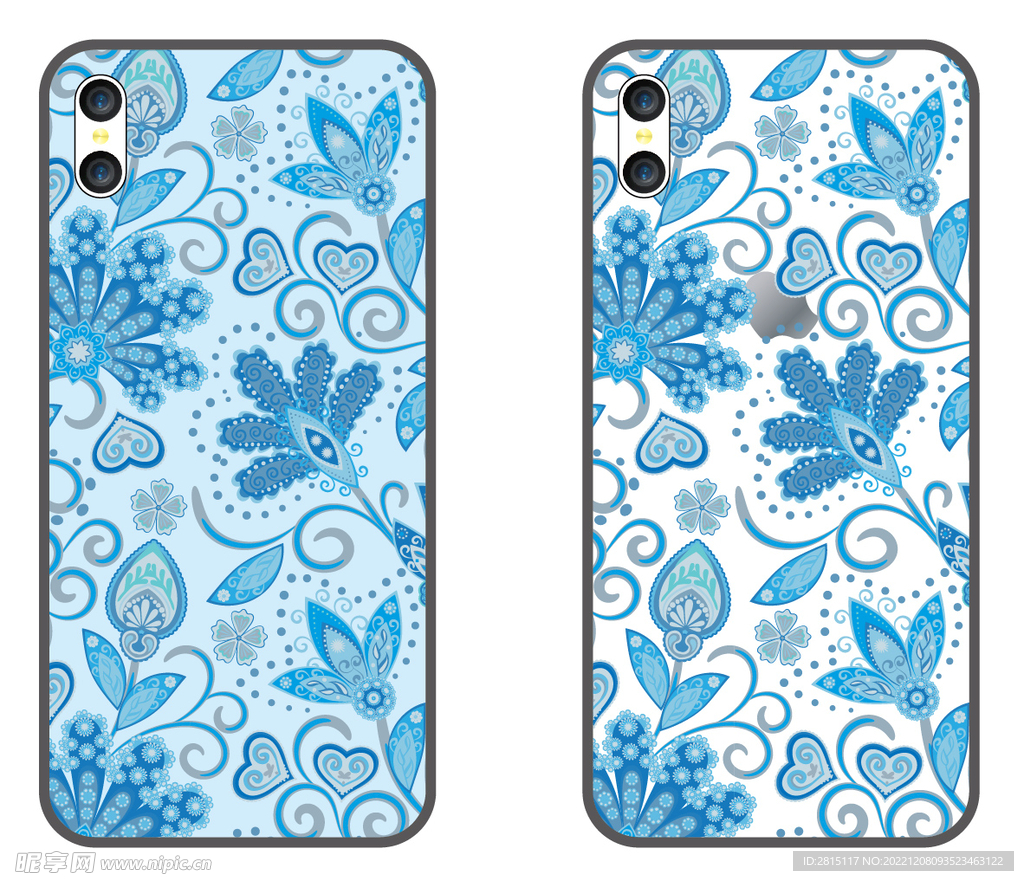 创意手机壳 水彩花纹 彩绘图案