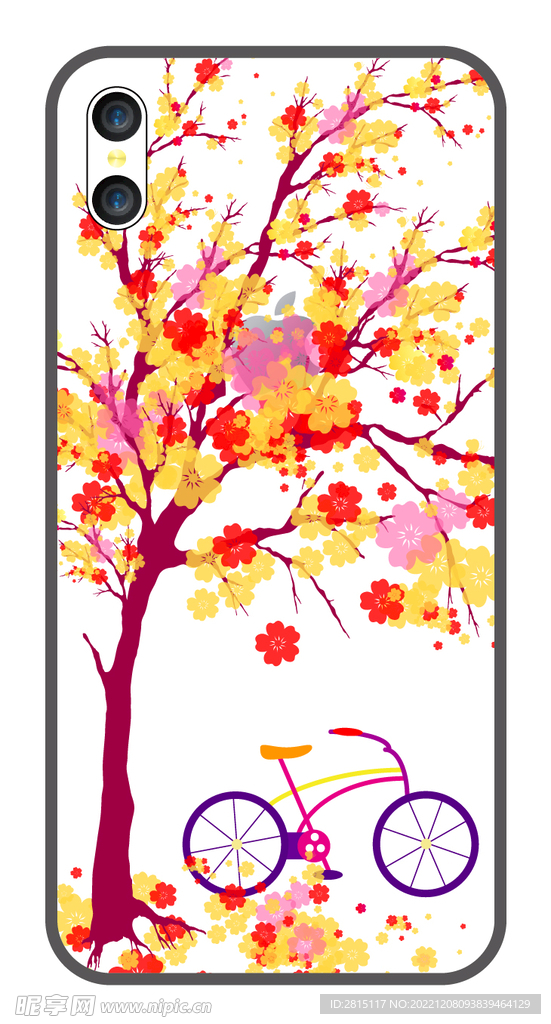 创意手机壳 水彩花纹 彩绘图案