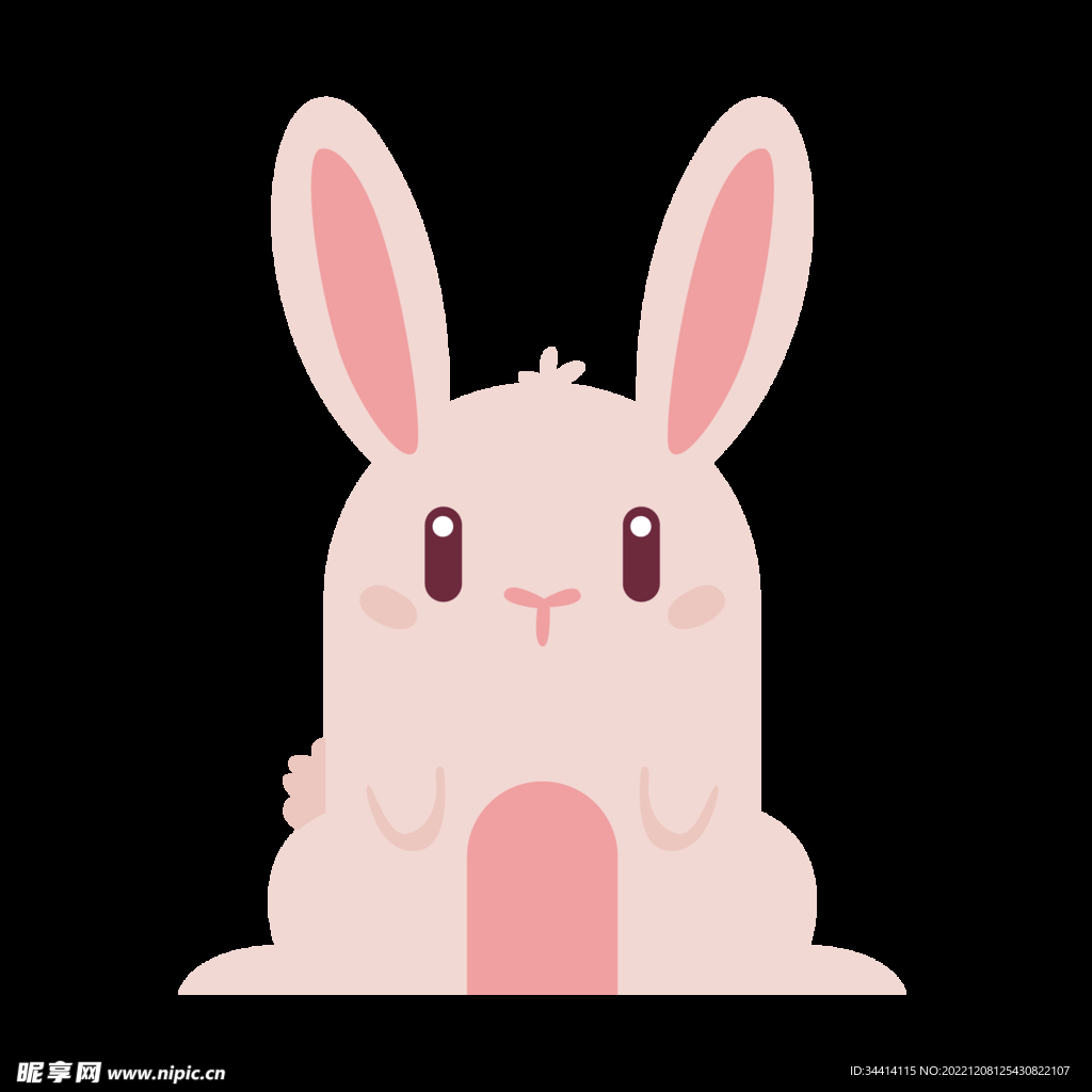 可爱粉色兔子