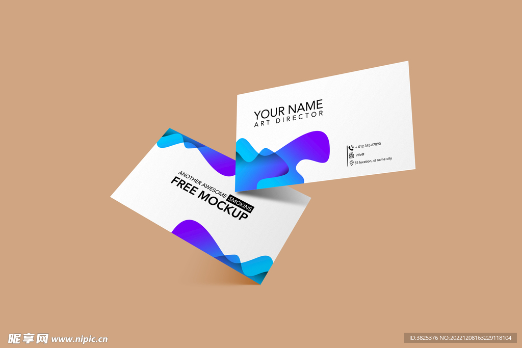 商务名片样机模板