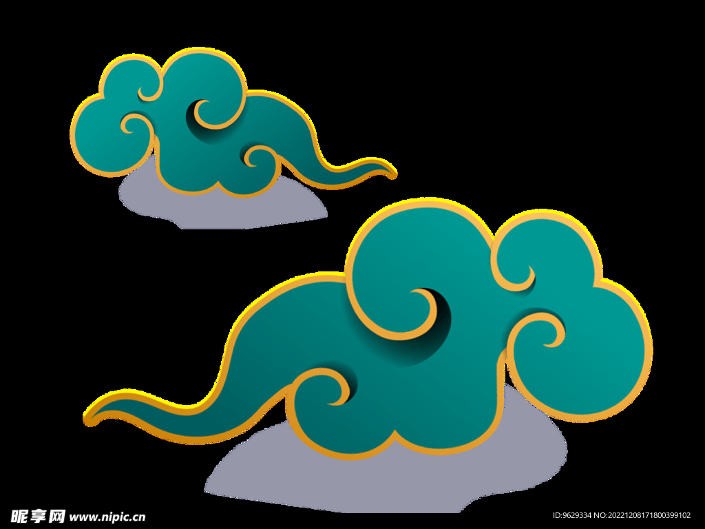 轻奢风国潮祥云