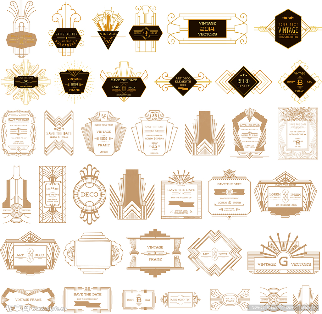 复古巴洛克边框