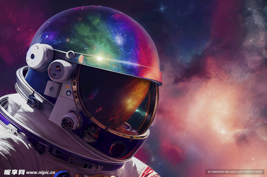 宇航员星空
