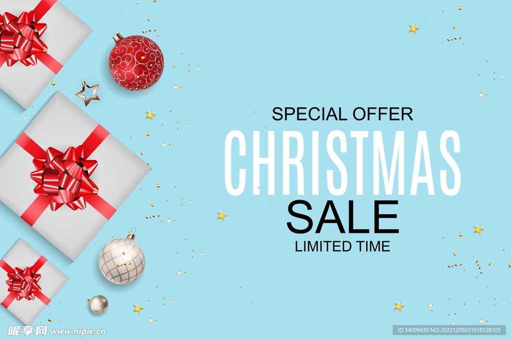 圣诞促销背景