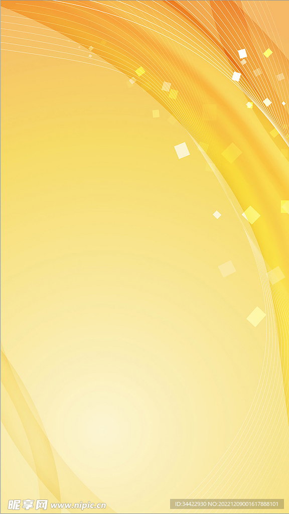 渐变黄色曲线背景